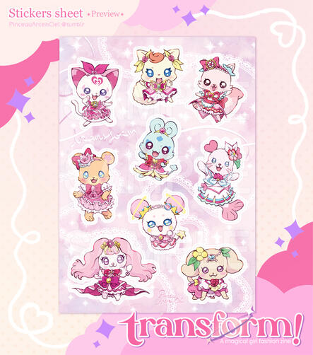 Stickers sheet (Precure)